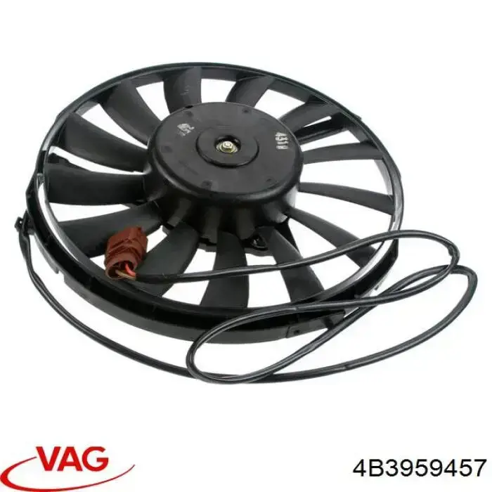 Ventilador (rodete +motor) aire acondicionado con electromotor completo VAG 4B3959457