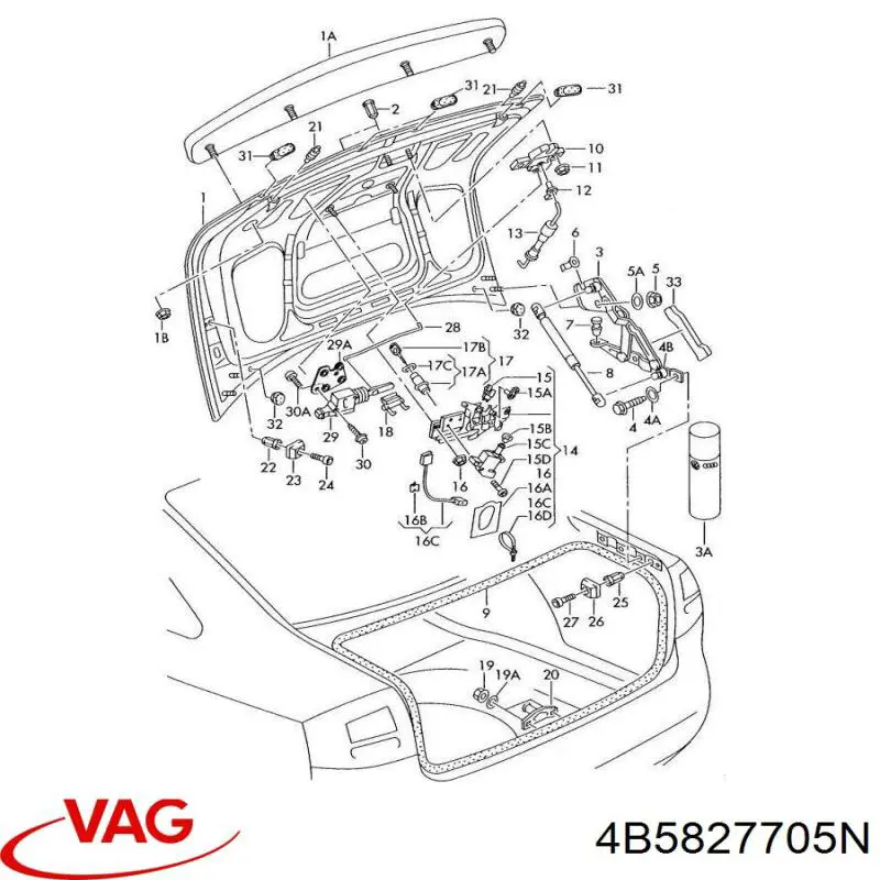  VAG 4B5827705N precio, desde 201,38 EUR