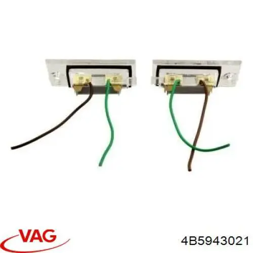 Luces LED de matricula VAG 4B5943021