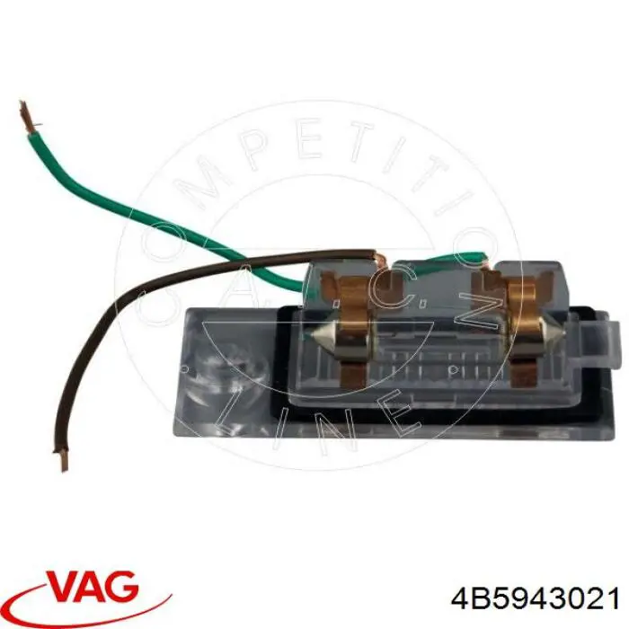 Luz matricula 4B5943021 VAG