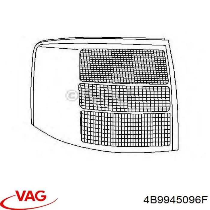 Piloto trasero derecho VAG 4B9945096F