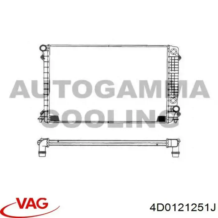 Comprar 4D0121251J VAG Radiador de auto
