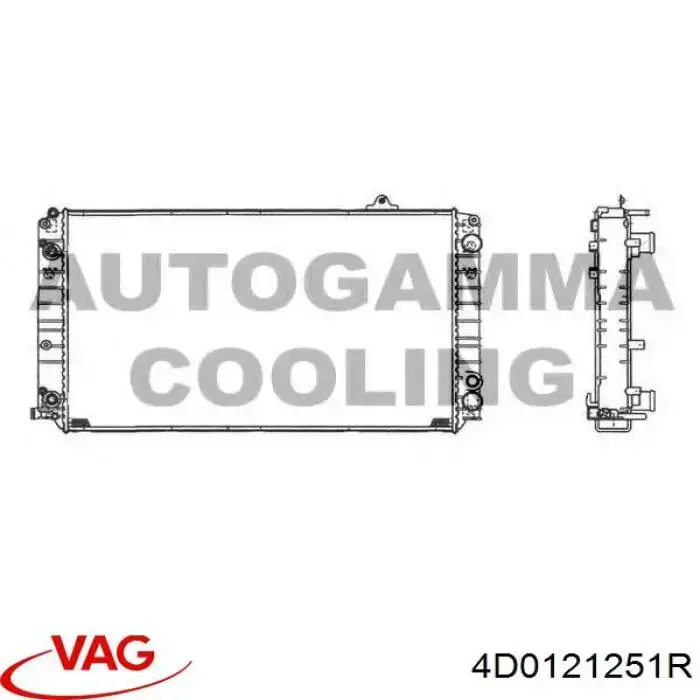 Comprar 4D0121251R VAG Radiador de auto