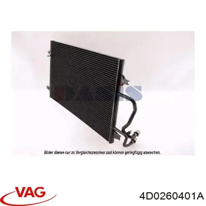 4D0260401A VAG condensador aire acondicionado