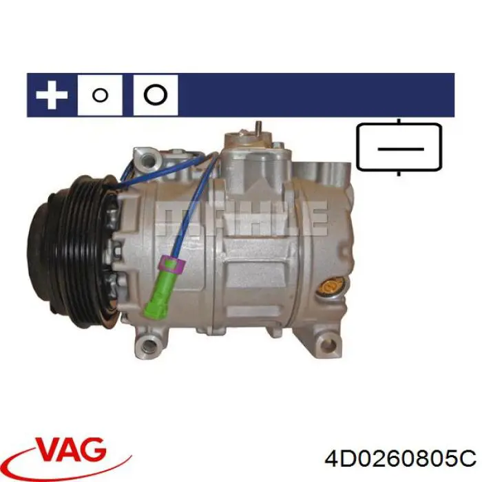Compresor de aire acondicionado 4D0260805C VAG