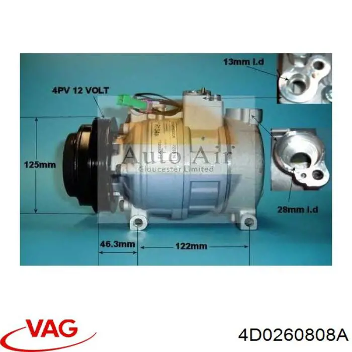 Compresor ac VAG 4D0260808A precio, desde 161,17 EUR