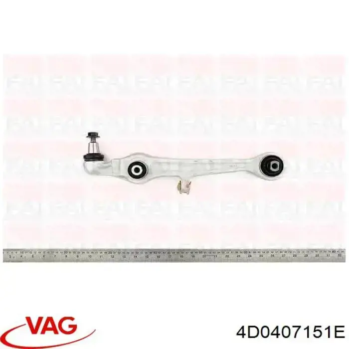 Brazo inferior izquierdo/derecho de suspensión delantera 4D0407151E VAG