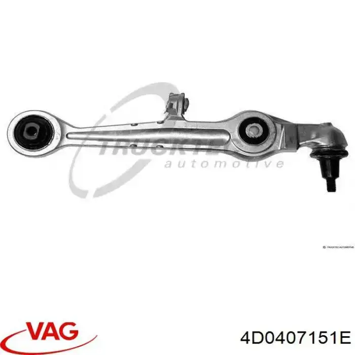 Brazo inferior izquierdo/derecho de suspensión delantera VAG 4D0407151E