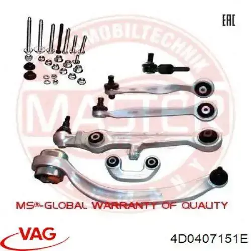 4D0407151E VAG Brazo inferior izquierdo/derecho de suspensión delantera