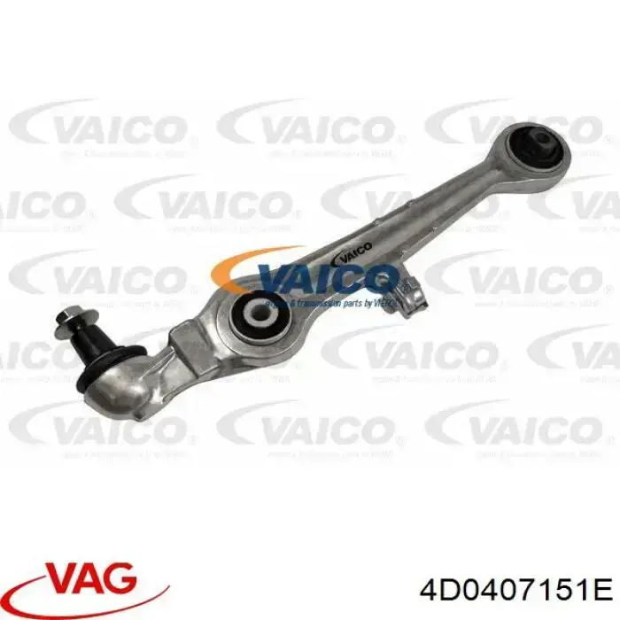 Brazo inferior izquierdo/derecho de suspensión delantera 4D0407151E VAG