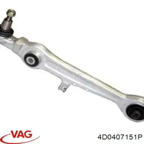 Brazo inferior izquierdo/derecho de suspensión delantera 4D0407151P VAG