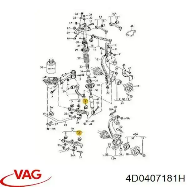 Silentblock de brazo de suspensión VAG 4D0407181H precio, desde 4,55 EUR
