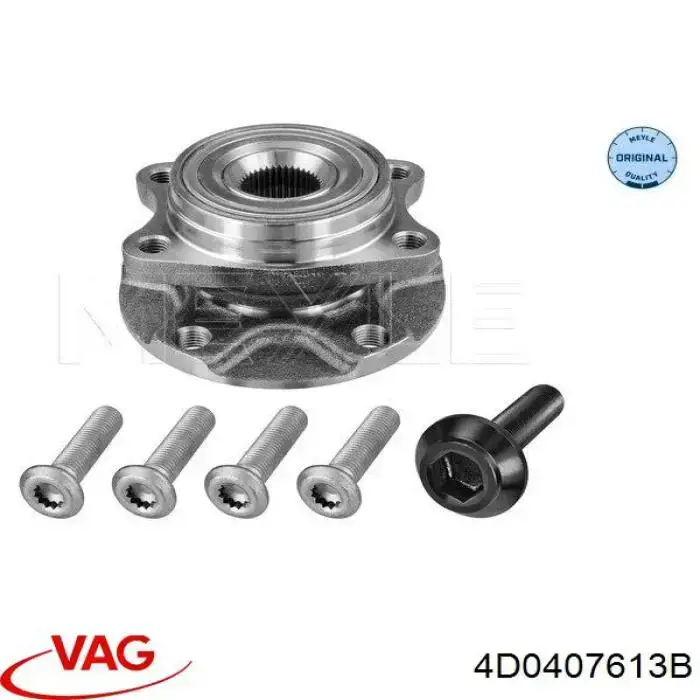 4D0407613B VAG cubo de rueda delantero