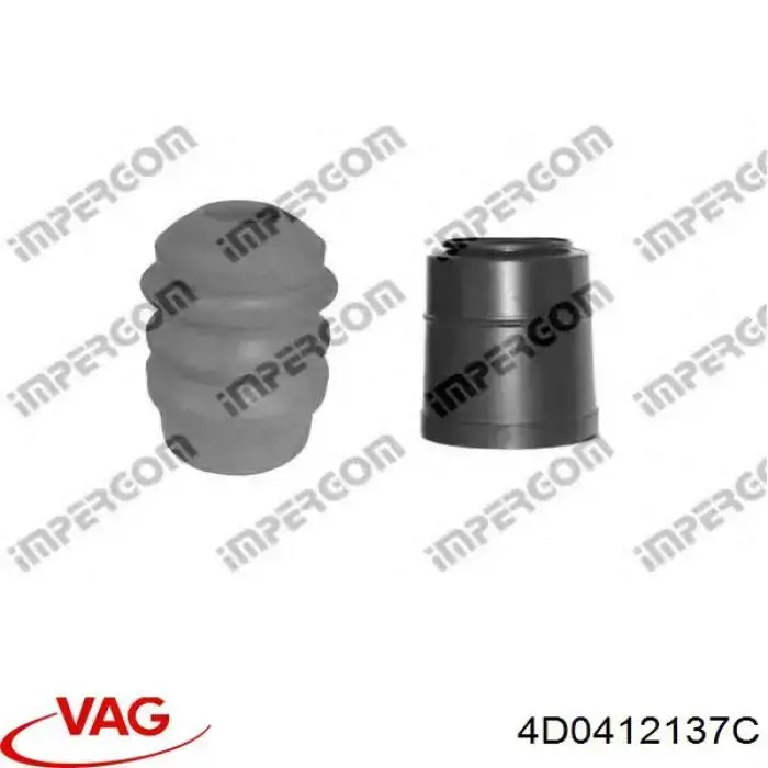 Fuelle, amortiguador delantero 4D0412137C VAG