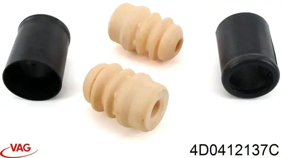 Caperuza protectora/fuelle, amortiguador delantero VAG 4D0412137C