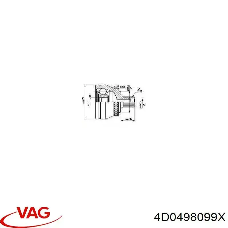Junta homocinetica 4D0498099X VAG