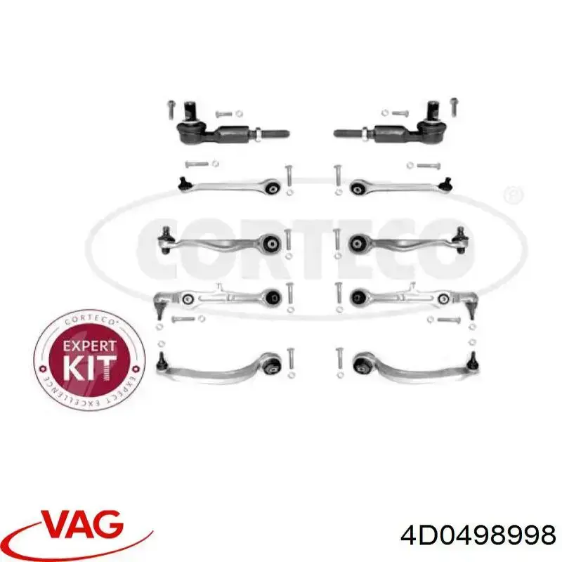 4D0498998 VAG kit de brazo de suspension delantera