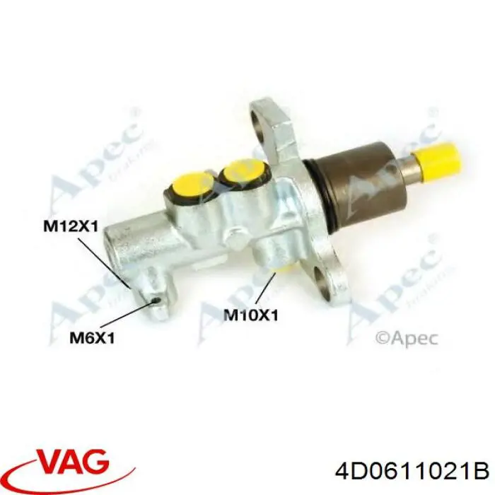 Cilindro maestro de frenos VAG 4D0611021B precio, desde 52,71 EUR