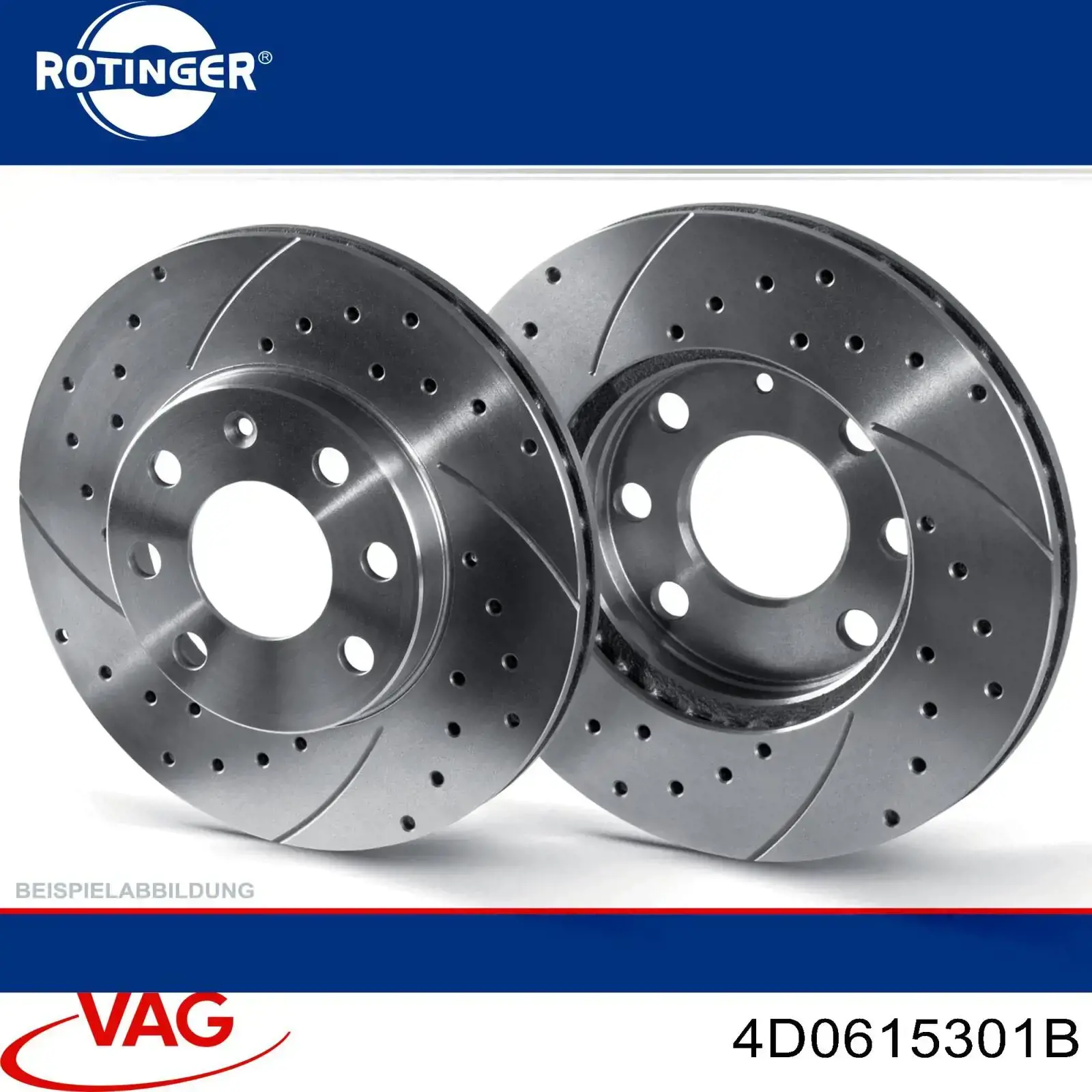 Disco de freno 4D0615301B VAG