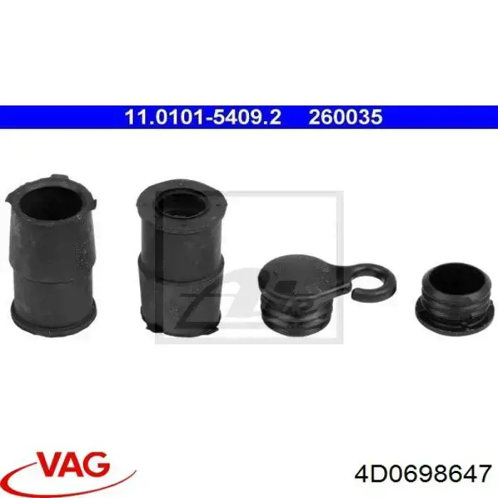 Juego de reparación, pinza de freno delantero Volvo V40 525, 526