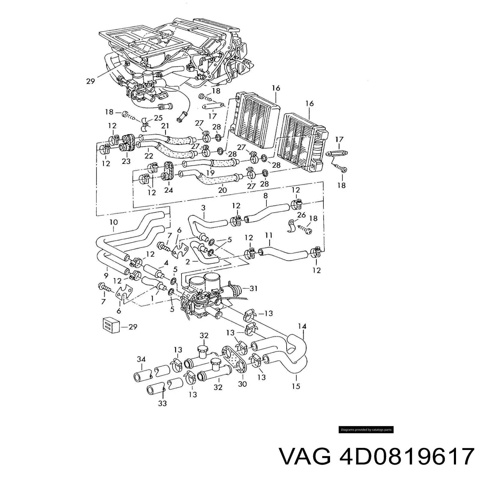  VAG 4D0819617 precio, desde 18,65 EUR