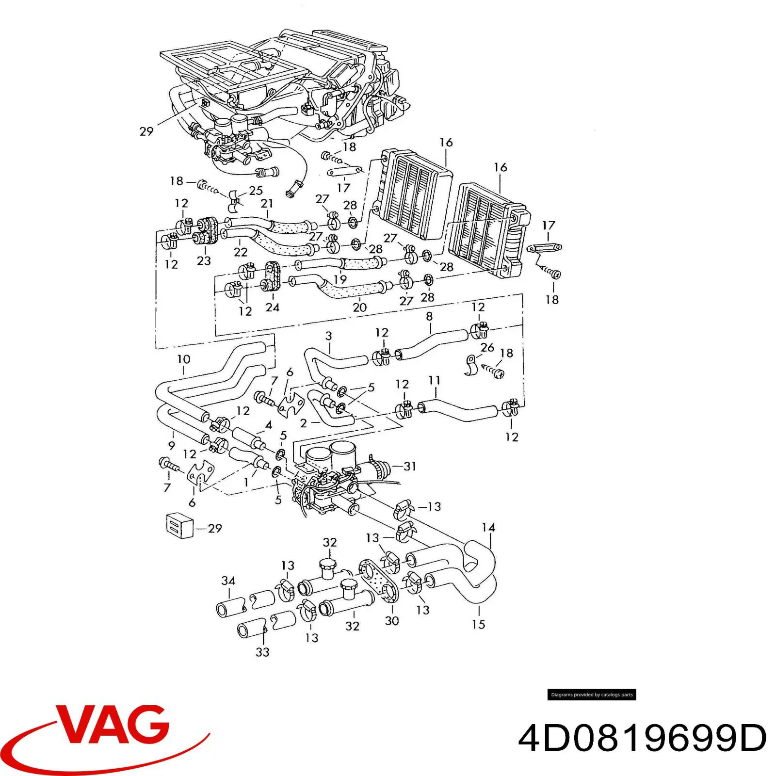  VAG 4D0819699D precio, desde 29,08 EUR