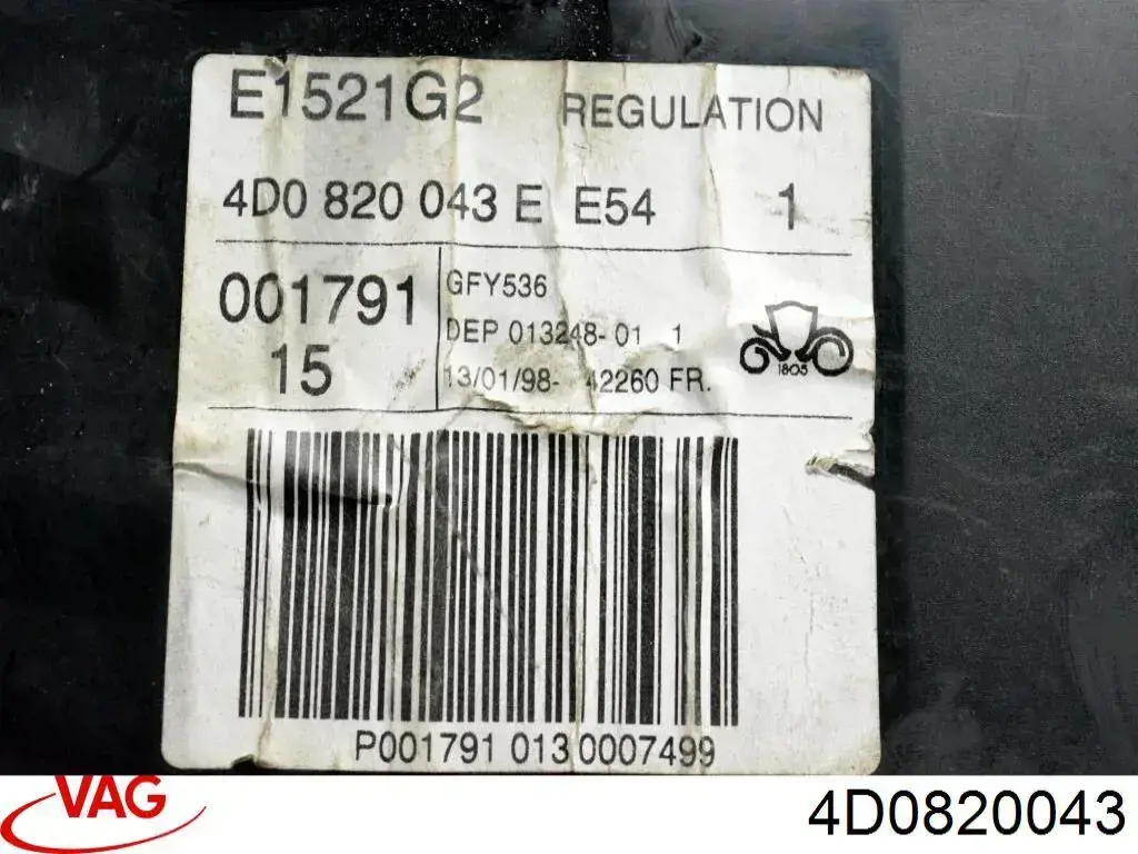 Módulo de modos de calefacción/aire acondicionado Audi A8 D2 sedán (4D2, 4D8) (1994 - 2005) precio, desde 62,44 EUR