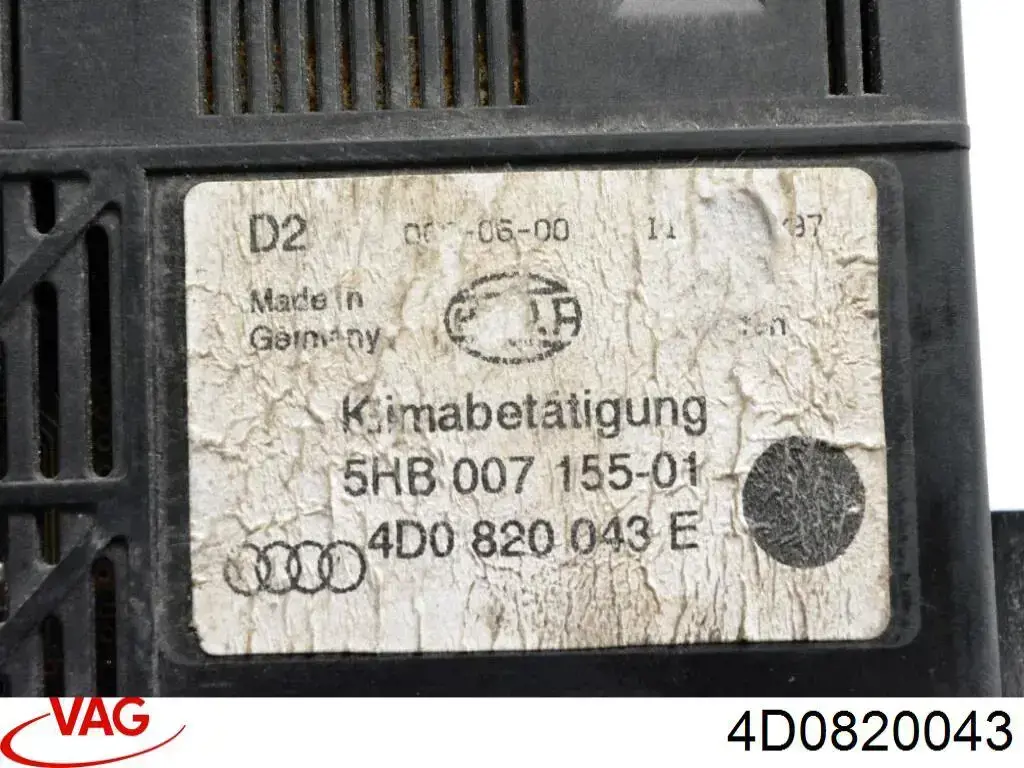 Comprar Unidad de control aire acondicionado Audi A8 D2 4D2, 4D8