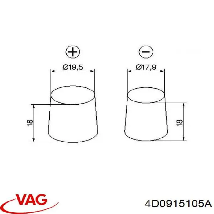 Batería de arranque VAG 4D0915105A precio, desde 127,88 EUR