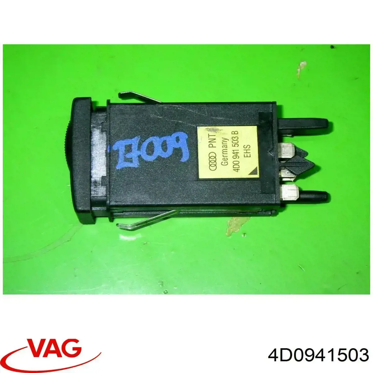 Botón de encendido de la calefacción de la luneta trasera 4D0941503 VAG