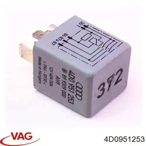 Relé de bomba eléctrica de combustible 4D0951253 VAG