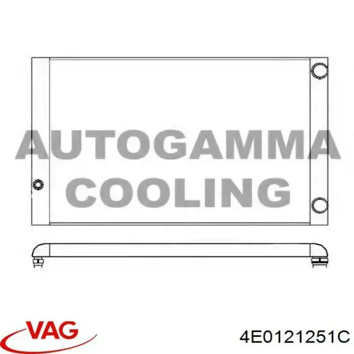 4E0121251C VAG radiador