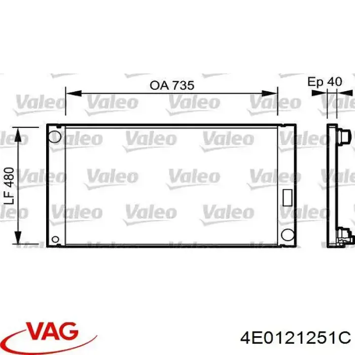 Água radiador VAG 4E0121251C precio, desde 208,32 EUR
