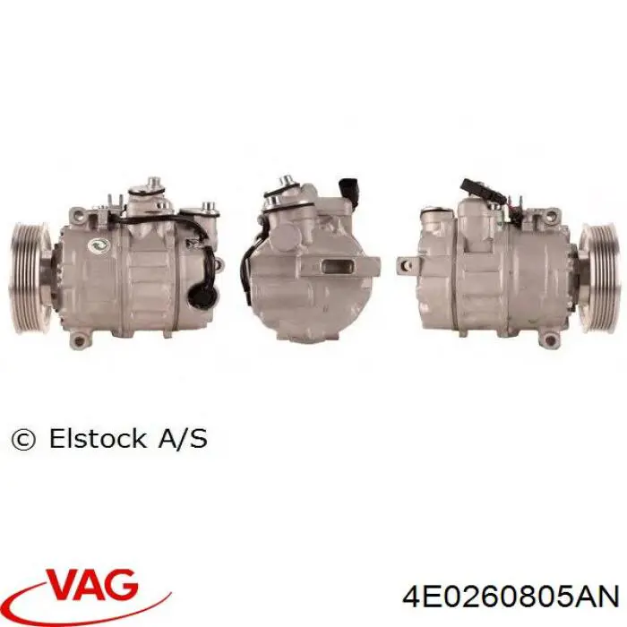 4E0260805AF VAG compresor de aire acondicionado