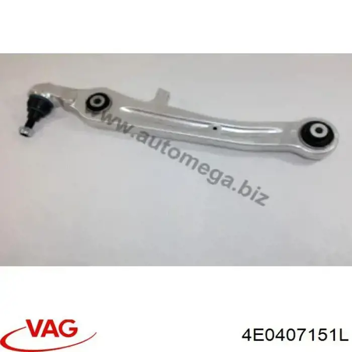 Brazo inferior izquierdo/derecho de suspensión delantera VAG 4E0407151L