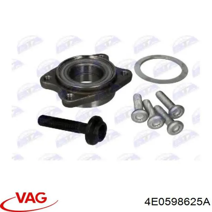 Cojinete de cubo delantero VAG 4E0598625A precio, desde 52,33 EUR