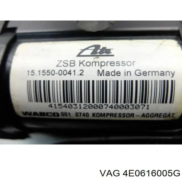 Comprar 4E0616005G VAG Compresor de suspensión neumática
