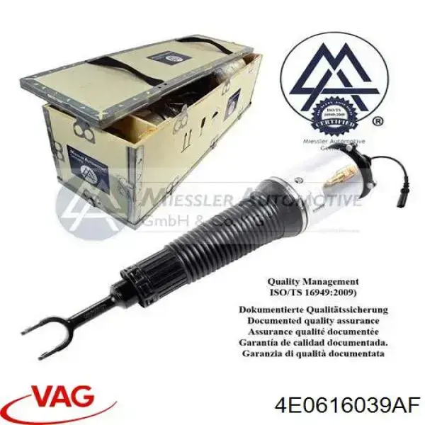 Comprar 4E0616039AF VAG Amortiguador delantero izquierdo