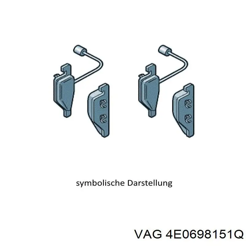 Comprar 4E0698151Q VAG Pastillas delanteras de freno
