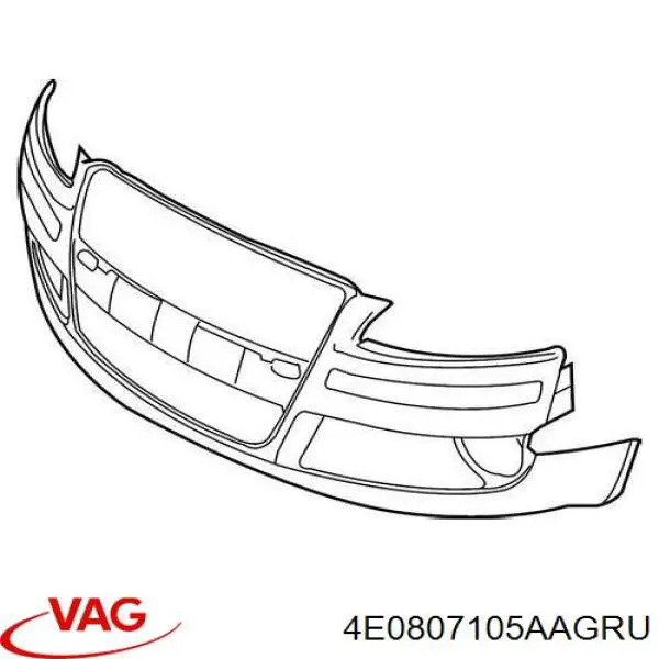 Parachoques delantero VAG 4E0807105AA precio, desde 667,29 EUR