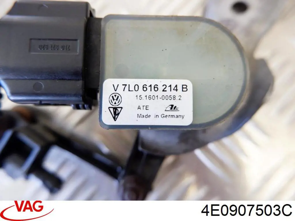 7L0616213B Porsche sensor, nivel de suspensión neumática, delantero izquierdo