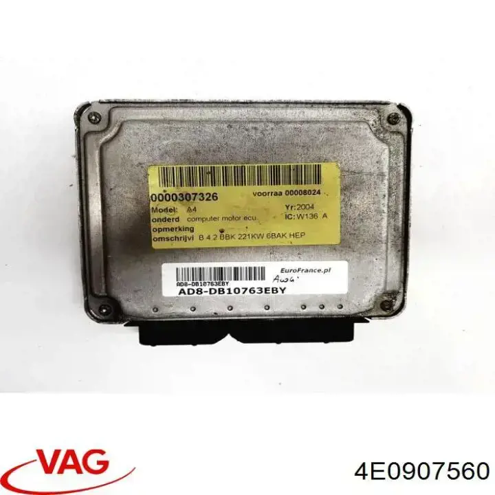 Unidad de control del motor  VAG 4E0907560 precio, desde 101,64 EUR