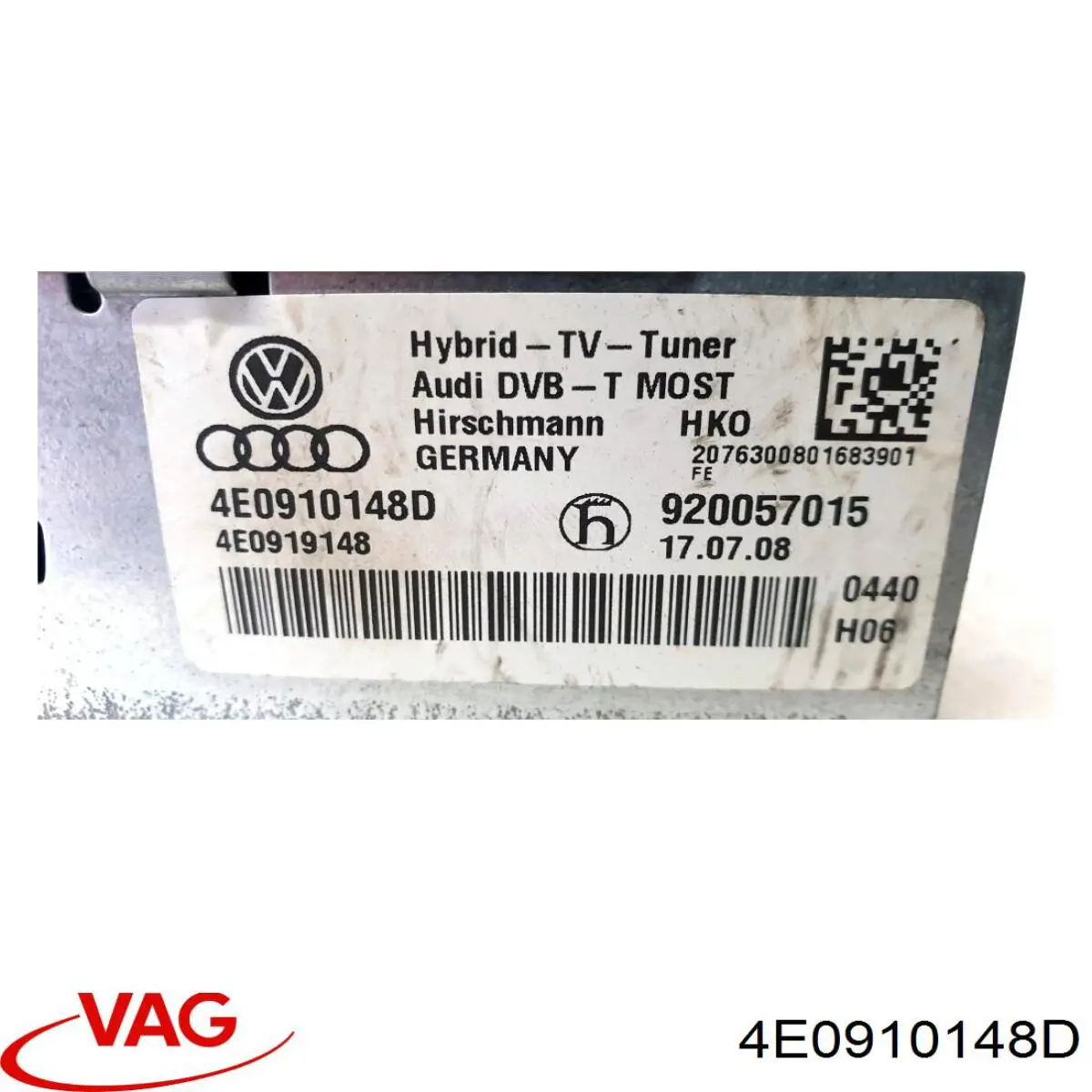Comprar 4E0910148D VAG Unidad de control multimedia