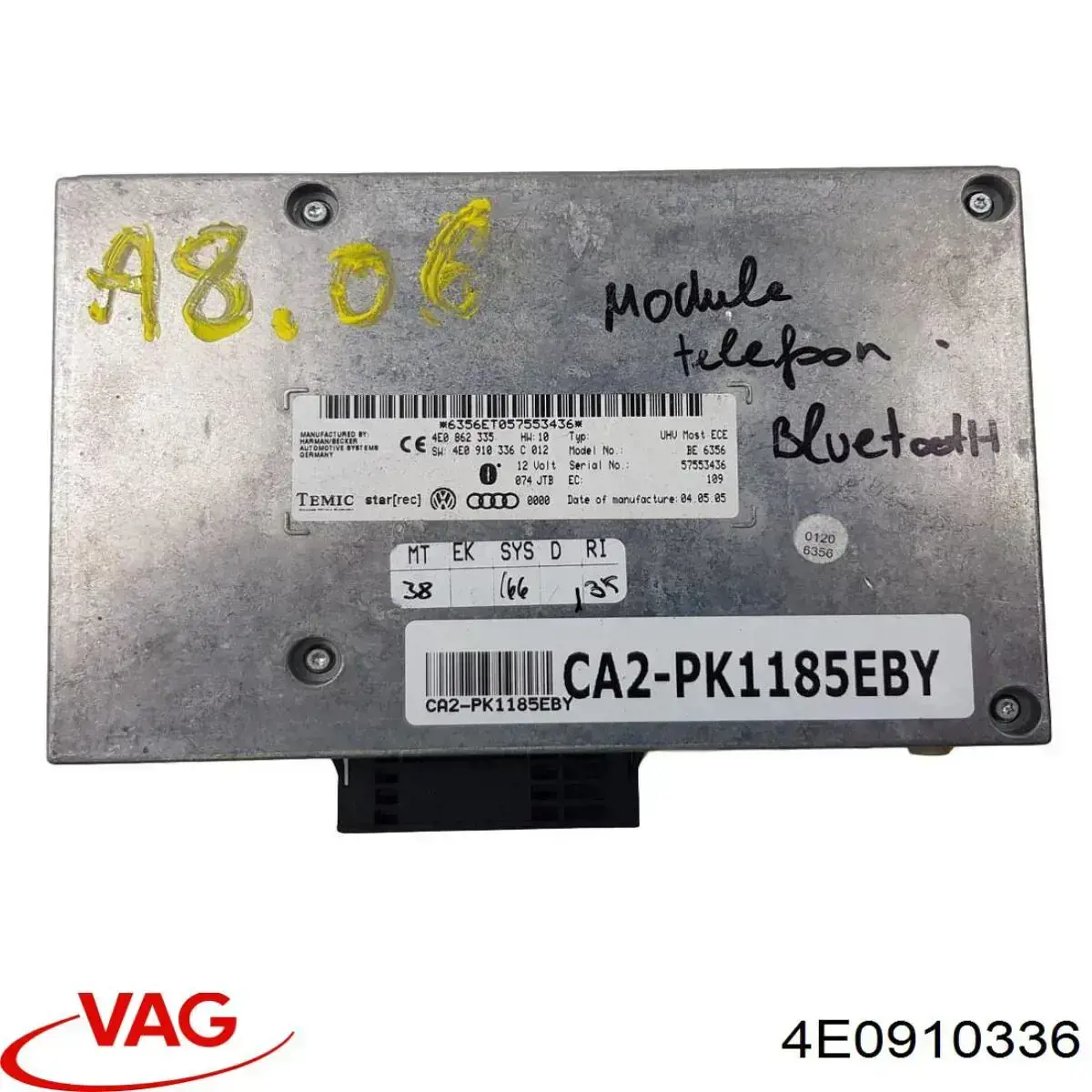 4E0910336 VAG Unidad de control Bluetooth