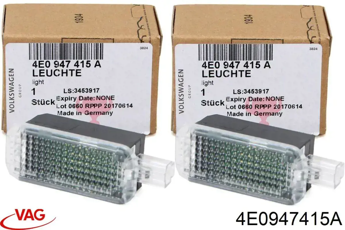 Comprar 4E0947415A VAG Luz de cortesía delantera para pies