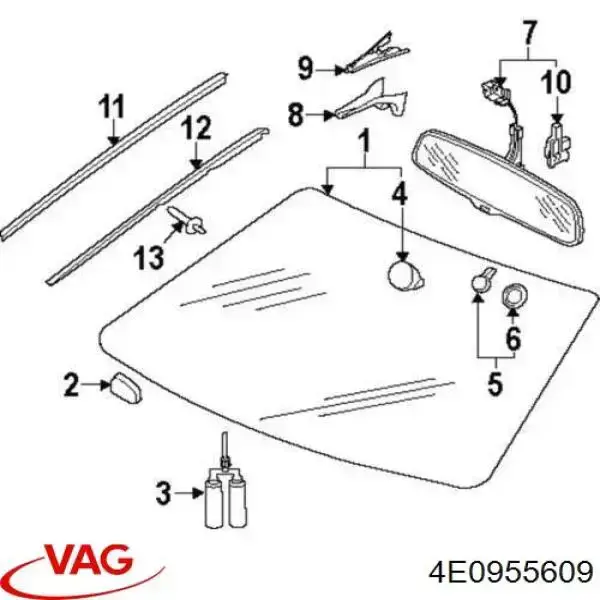 Comprar 4E0955609 VAG Placa del sensor de lluvia
