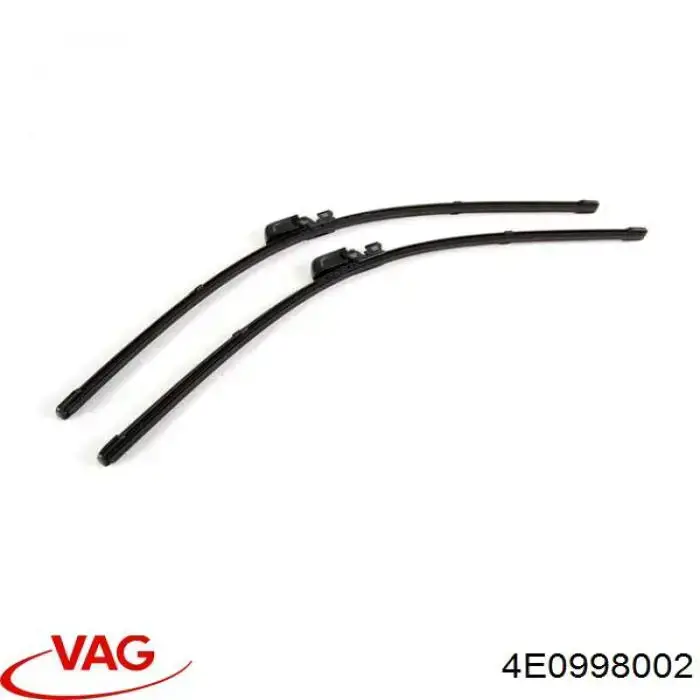 4E0998002 VAG Escobillas Limpiaparabrisas delanteras
