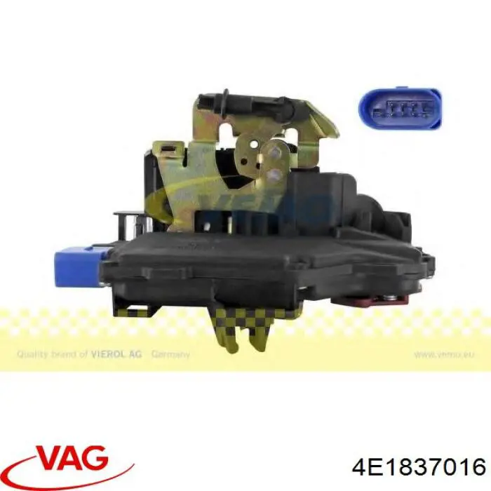Cerradura de puerta delantera derecha 4E1837016 VAG