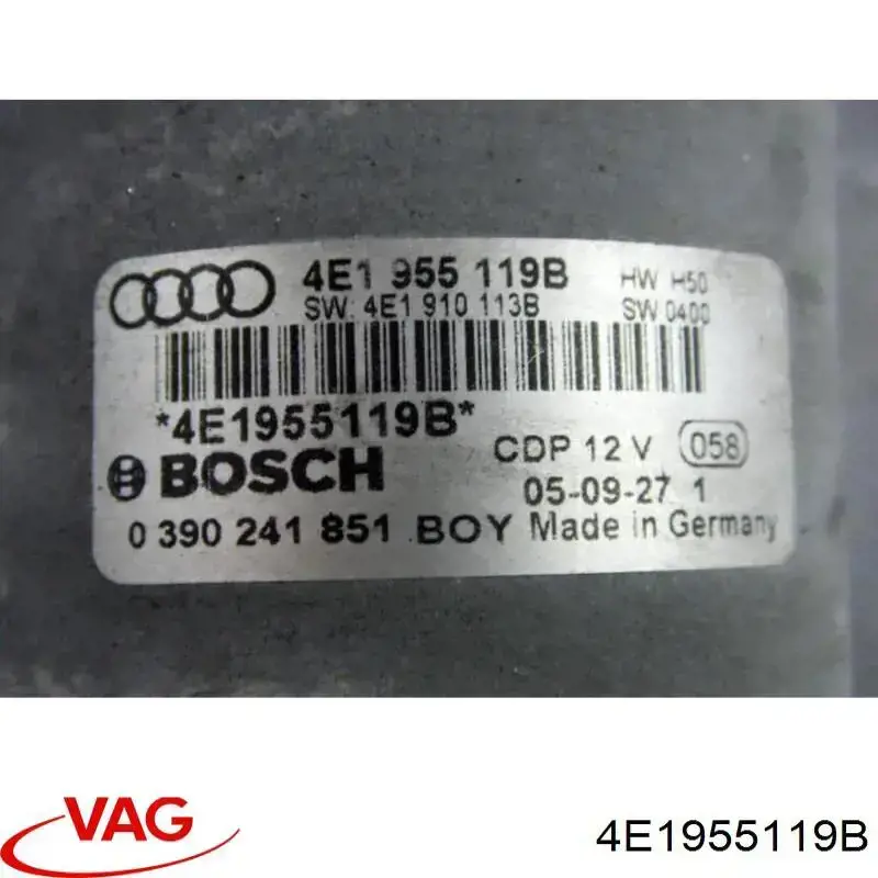 Motor del limpiaparabrisas VAG 4E1955119B precio, desde 101,64 EUR