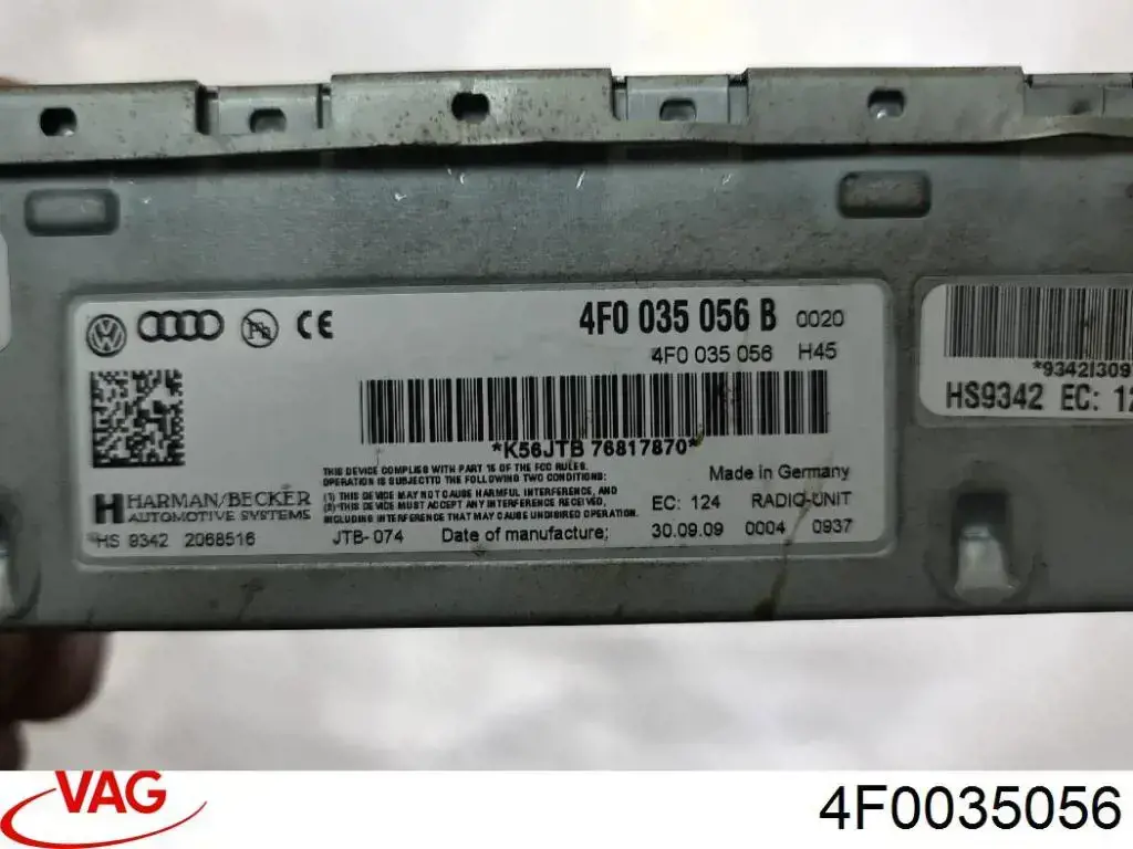 Comprar 4F0035056 VAG Amplificador de sonido del sistema de audio